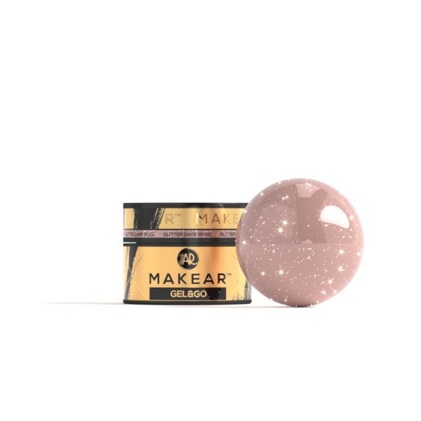 Makear Gel&Go GG27 GLITTER DARK ROSE 15ml