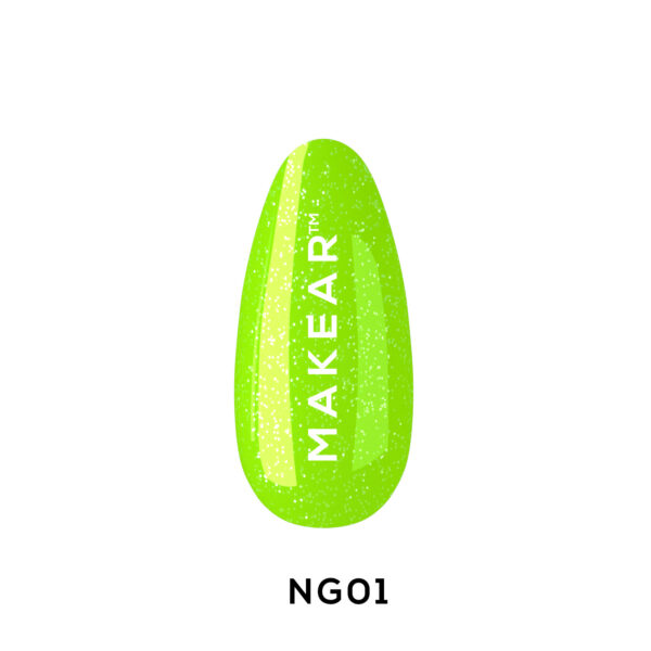 Makear Gel Polish GN01 Glitter Neon