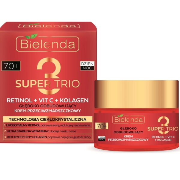 Bielenda Super Trio Rebuilding Anti-Wrinkle 70+ Cream 50ml