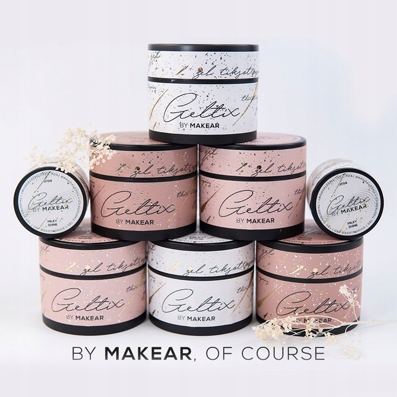 Makear-Geltix-50ml-zel-tiksotropowy-budujacy-Rodzaj-podkladowy-budujacy Makear GELTIX SHINE Thixotropic Gel GT06 - Rose Shine 50ml