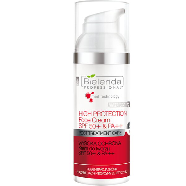 Bielenda Professional - Post Treatment Care High Protection Face Cream SPF50+ 50ml