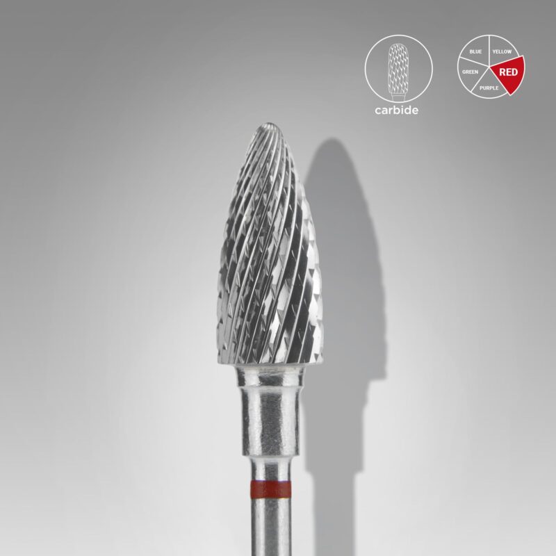 ft110r060_14_result-800x800 Staleks Carbide Nail Drill Bit PINE CONE 6mm/14mm RED