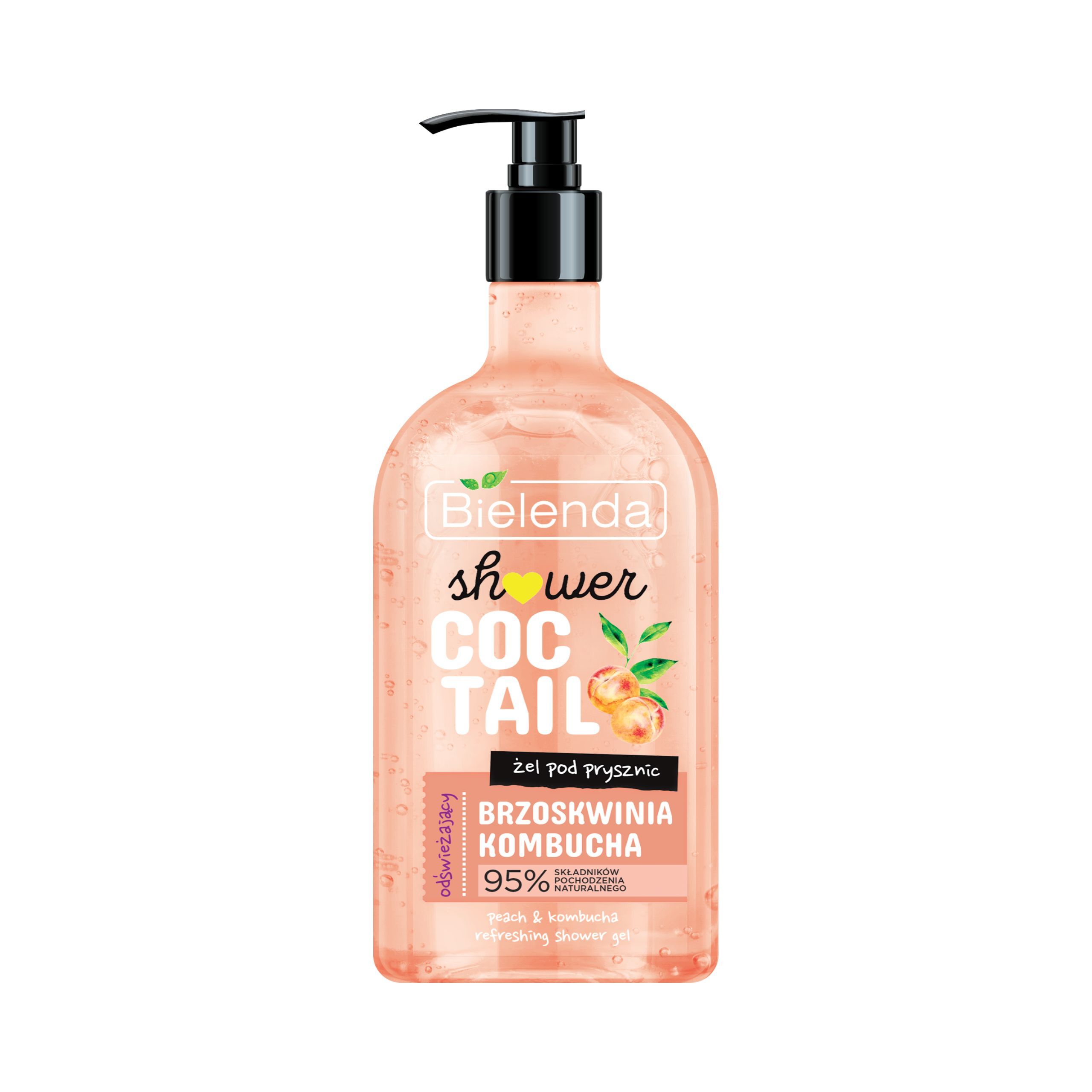 zelp-pomarancza-kombucha Bielenda Peach & Kombucha Refreshing Shower Gel 400ml