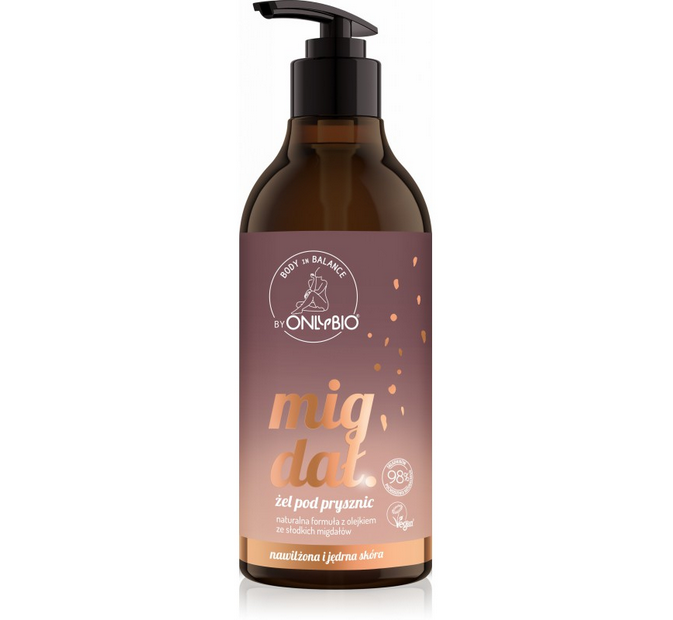 Body in Balance by ONLYBIO Żel pod prysznic Migdał 400ml-bellove.co.uk OnlyBio Body In Balance Regenerating Almond Shower Gel 400ml