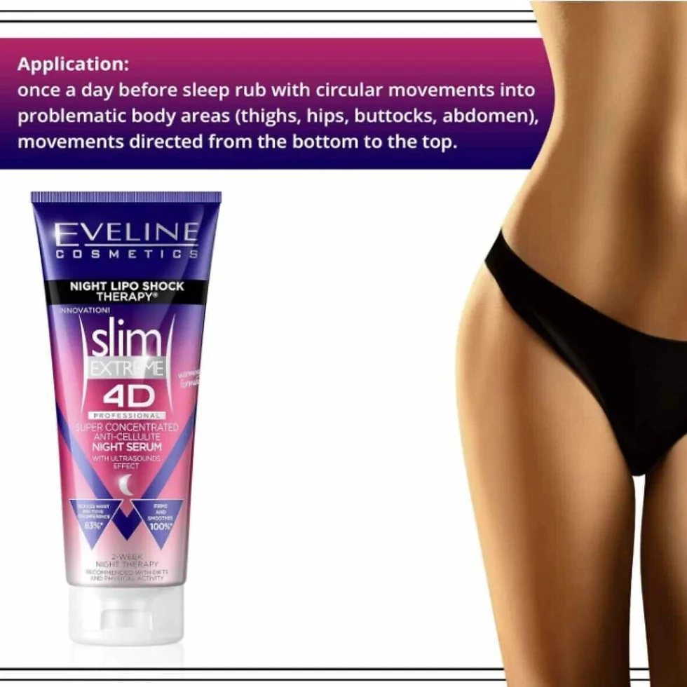 Eveline SLIM 4D EXTREME Super-Concentrated Night Anti-Cellulite Serum-3-bellove.co.uk