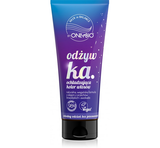 Hair in Balance by ONLYBIO Odżywka ochładzająca kolor włosów 200ml-bellove.co.uk OnlyBio Hair In Balance Color Cooling Conditioner 200ml