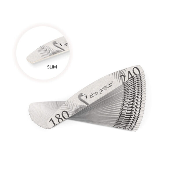 Aba Group NAIL FILE HALF MOON SLIM 180/240 25pcs.
