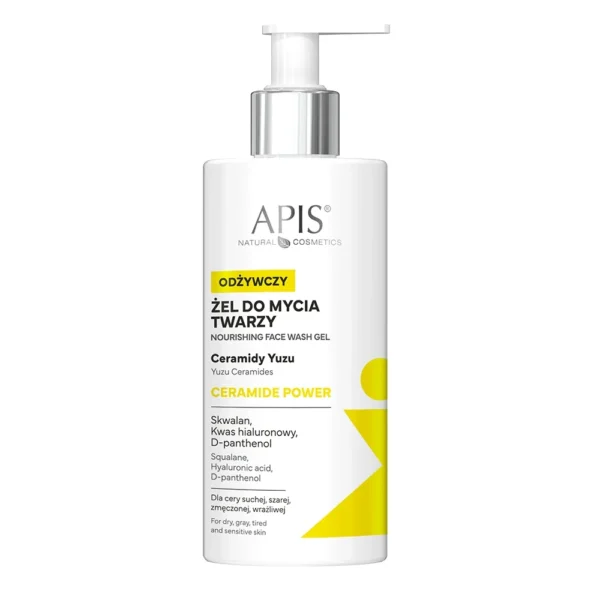 APIS Ceramide Power - Nourising Face Wash Gel for Dry Grey and Tired Skin 300ml