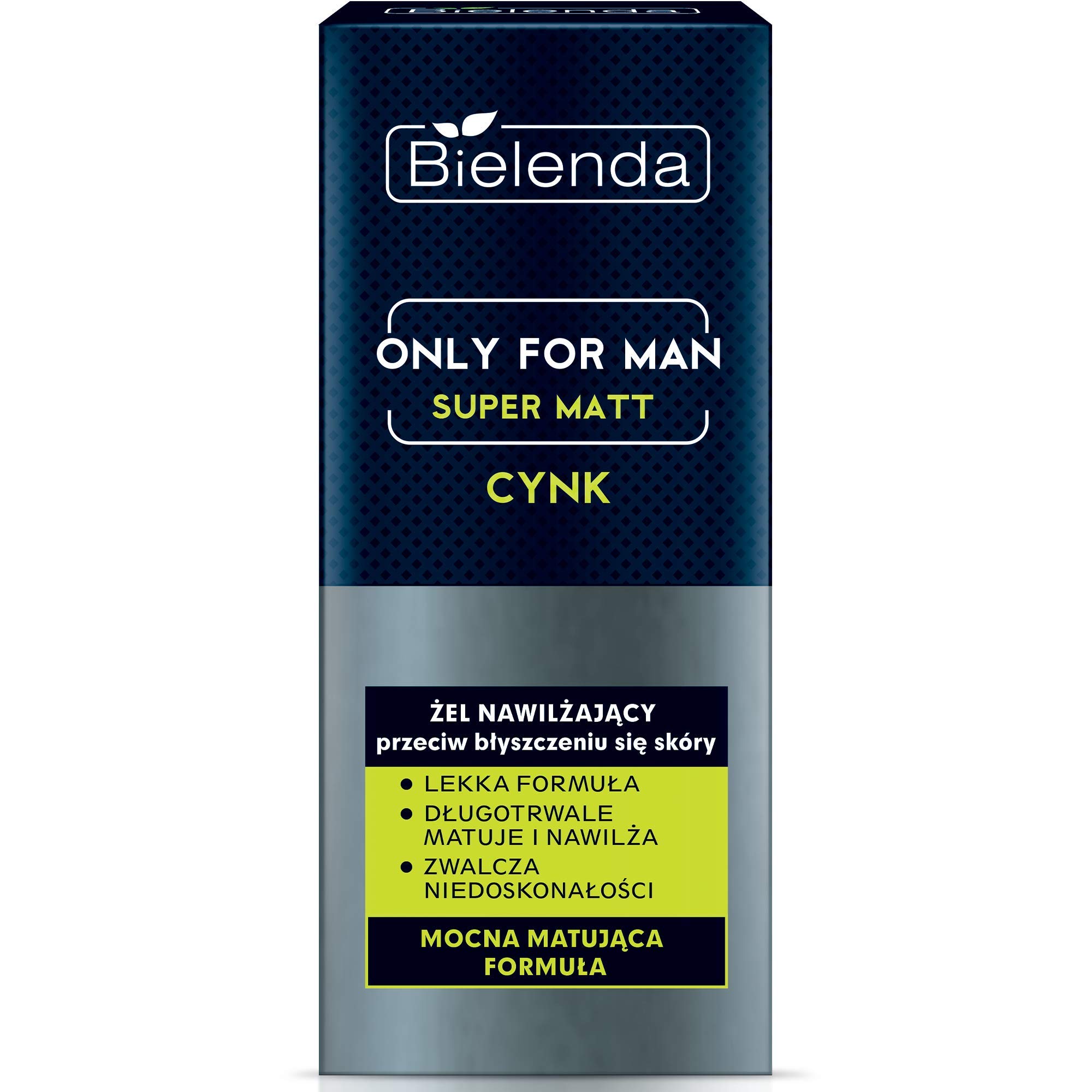 Version 1.0.0 Bielenda Only For Men - Super Matt Zinc Moisturizing Anti-Shine Gel 50ml
