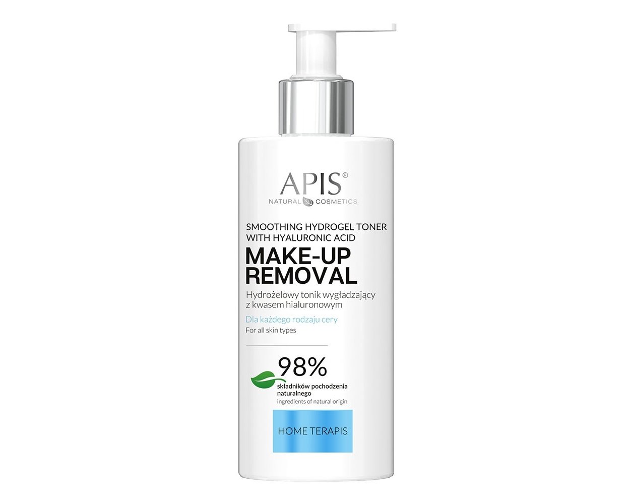 Apis Home Terapis Smoothing Hydrogel Toner with Hyaluronic Acid 300ml APIS - Smoothing Hydrogel Toner with Hyaluronic Acid 300ml