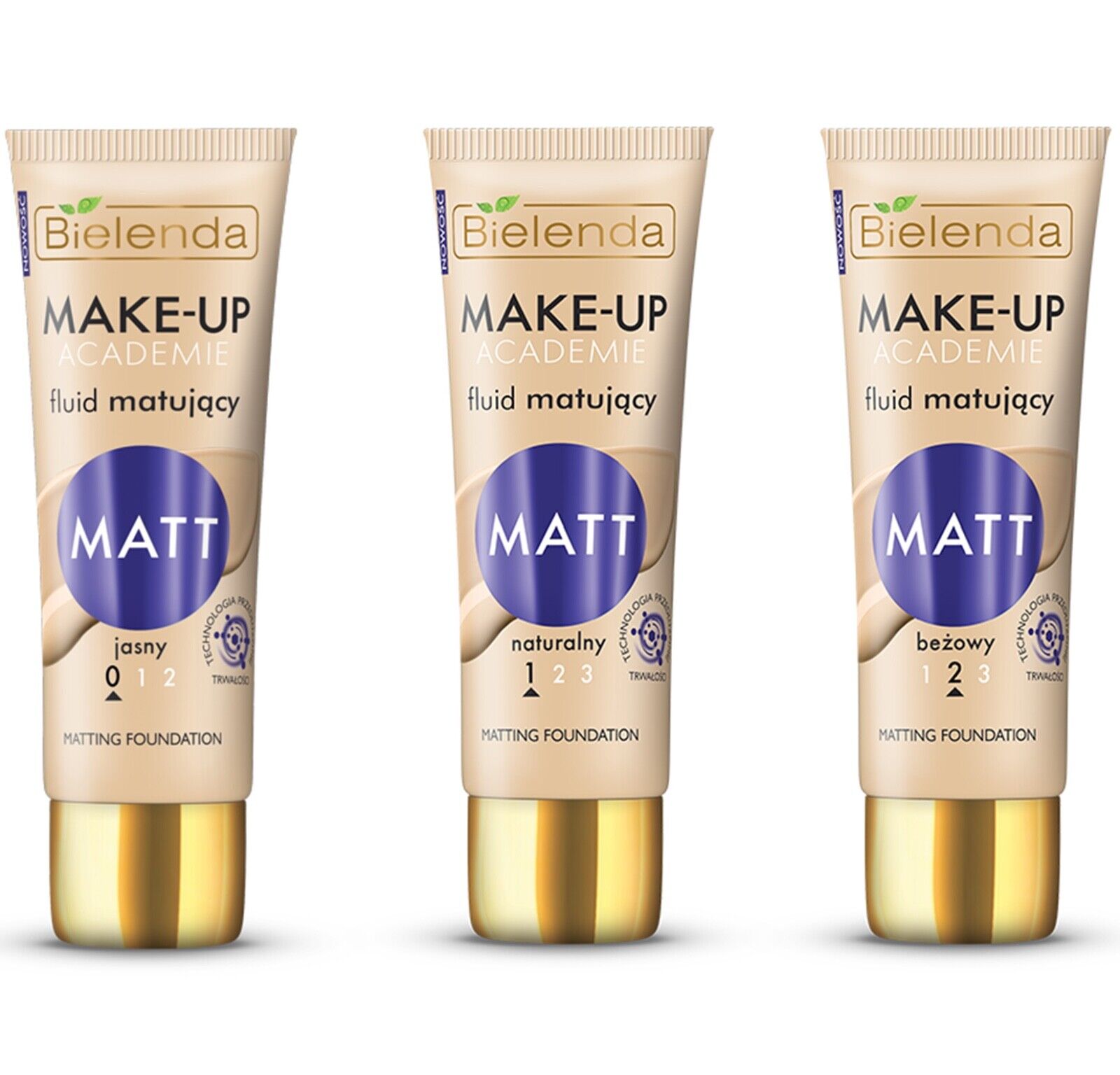 Bielenda - Make Up Academie Fluid Foundation Matt Natural4 30g Bielenda - Make Up Academie Fluid Foundation Matt Natural 30g