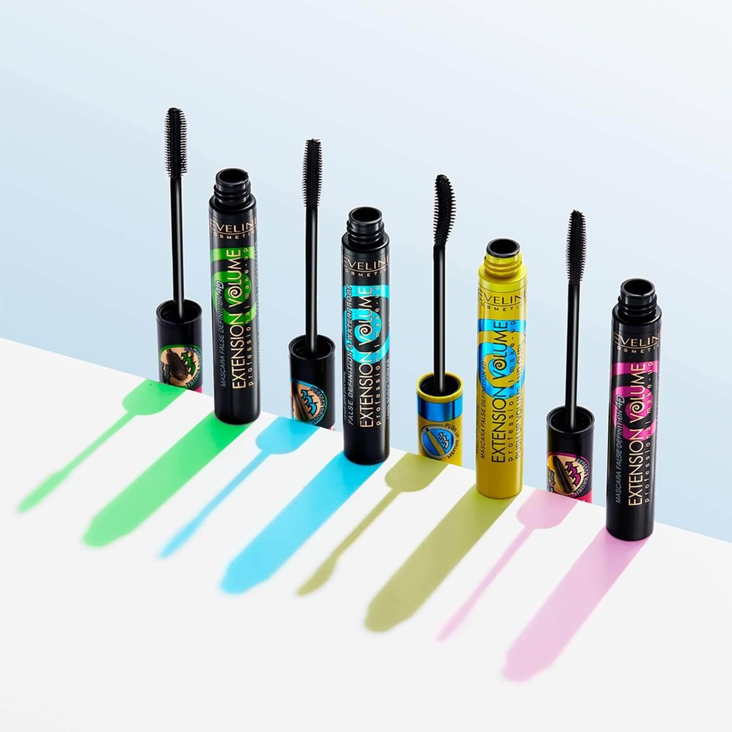 Eveline Extension Volume Push Up Volume & Curl Mascara 10ml EVELINE - Extension Volume Push Up Volume & Curl Mascara 10ml