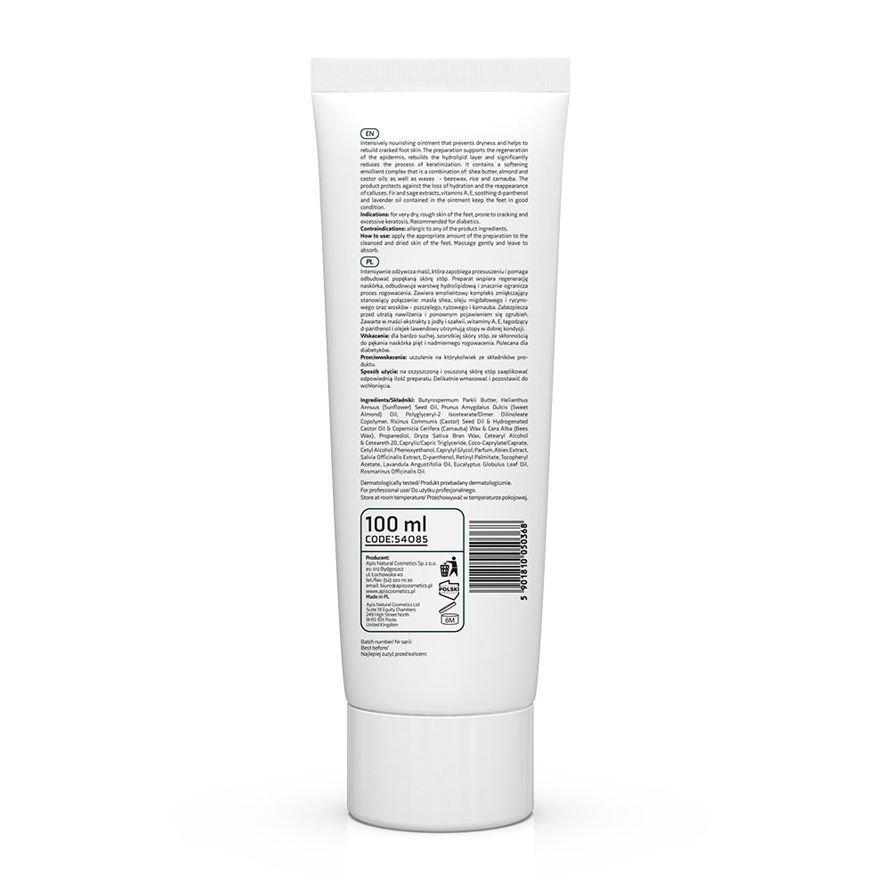 Apis Professional Api-Podo Intense Regenerating Ointment for Dry and Cracked Heels 100ml2 APIS - Api-Podo Intense Regenerating Ointment for Dry and Cracked Heels 100ml