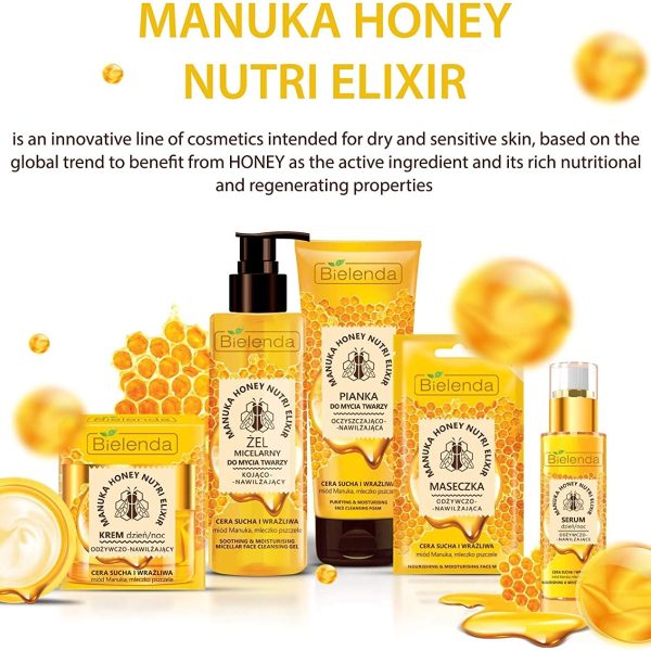 Bielenda - Manuka Honey Elixir Nourishing and Moisturising Face Serum Dry & Sensitive Skin 30g