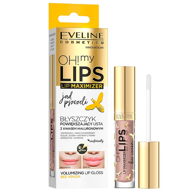 s-l1600 Eveline - Volumizing Lip Gloss Oh My Lips Lip Maximizer Bee Venom 4.5ml