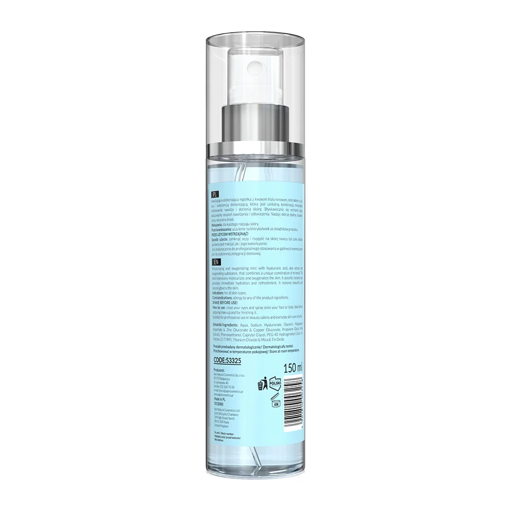 APIS - Oxygenating Mist with Hyaluronic Acid 2in1 150ml APIS - Oxygenating Mist with Hyaluronic Acid 2in1 150ml