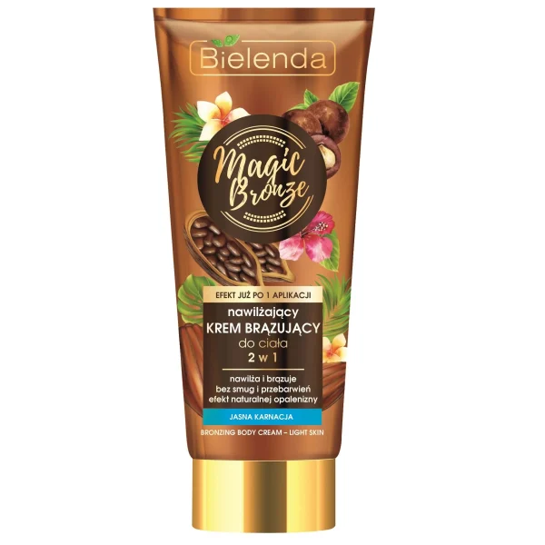 Bielenda - Magic Bronze Moisturising Bronzing Body Cream 2in1 Light Skin 200ml