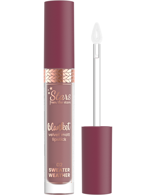 stars-from-the-stars-blanket-aksamitna-matowa-pomadka-w-plynie-02-sweater-weather-3-85-g Stars From The Stars - BLANKET velvet matte liquid lipstick 02 Sweater Weather 3.85g