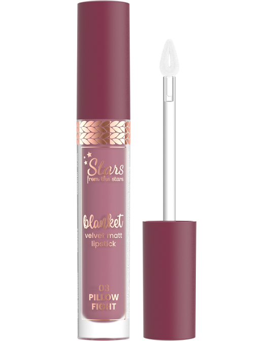 stars-from-the-stars-blanket-aksamitna-matowa-pomadka-w-plynie-03-pillow-fight-3-85-g Stars From The Stars - BLANKET velvet matte liquid lipstick 03 Pillow Fight 3.85g