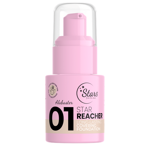 Stars From The Stars - STAR REACHER Long-Lasting Covering Foundation 01 Alabaster 20g