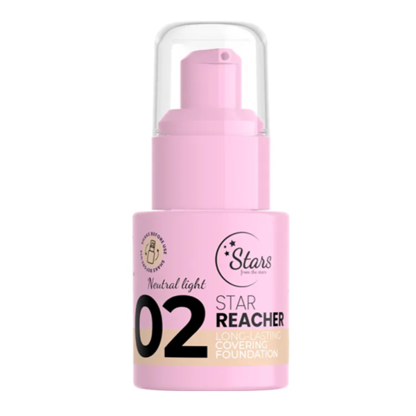 Stars From The Stars - STAR REACHER Long-Lasting Covering Foundation 02 Neutral Light 20g