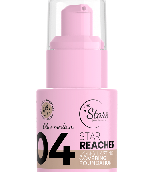 Stars From The Stars - STAR REACHER Long-Lasting Covering Foundation 04 Olive Medium 20g