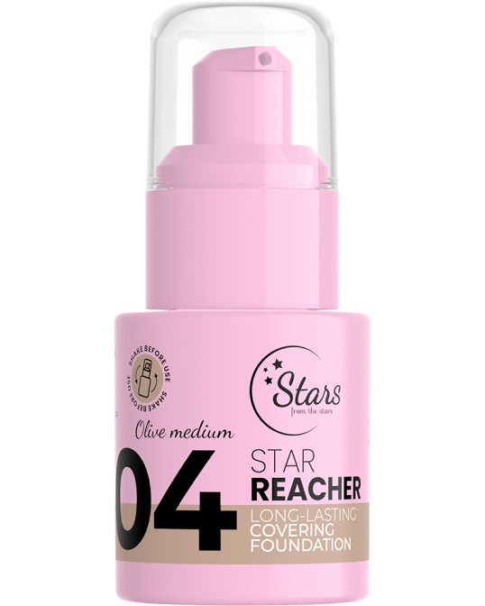 stars-from-the-stars-star-reacher-upiekszajacy-fluid-kryjacy-04-olive-medium-20-g Stars From The Stars - STAR REACHER Long-Lasting Covering Foundation 04 Olive Medium 20g