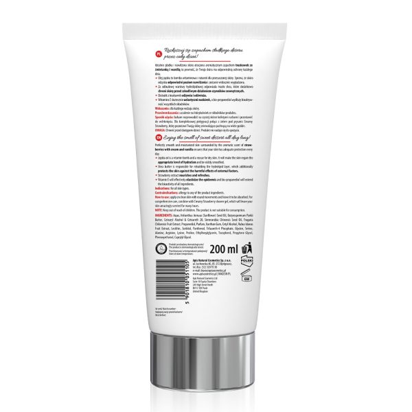 APIS - Strawberry Cream Body Balm with Jojoba Oil Shea Butter Strawberry Extract 200ml