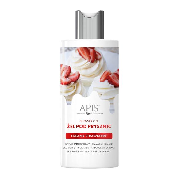 APIS - Strawberry Cream Shower Gel with Hyaluronic Acid Strawberry & Raspberry Extract 300ml