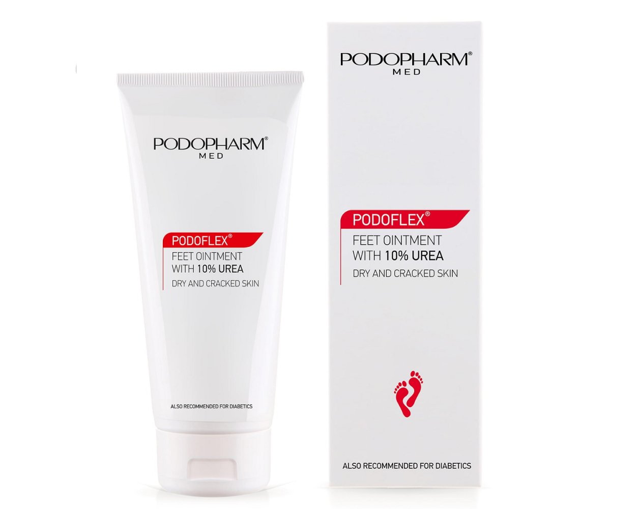 Podopharm Med Podoflex Ointment for Feet with 10_ Urea Dry and Cracked Skin 75ml Podopharm Med - Podoflex Ointment for Feet with 10% Urea Dry and Cracked Skin 75ml