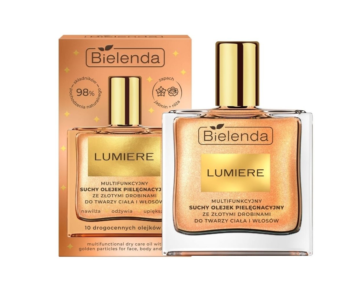 Bielenda Lumiere Multifunctional Dry Oil with Gold Particles for Face Body and Hair 50ml Bielenda - Bielenda Lumiere Multifunctional Dry Oil with Gold Particles for Face Body & Hair 50ml