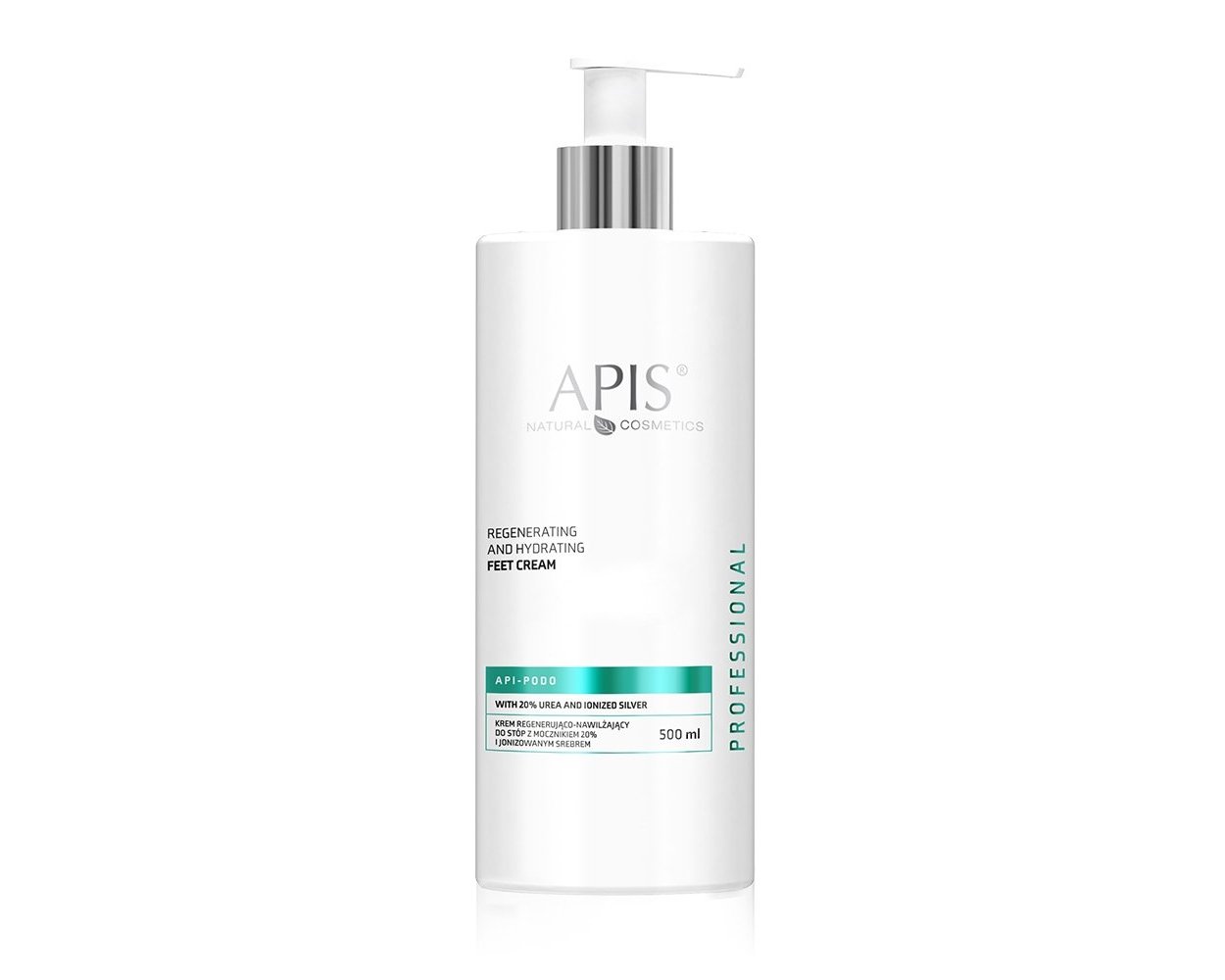 APIS - Api-Podo Regenerating & Hydrating Feet Cream with 20% Urea & Ionized Silver 500ml