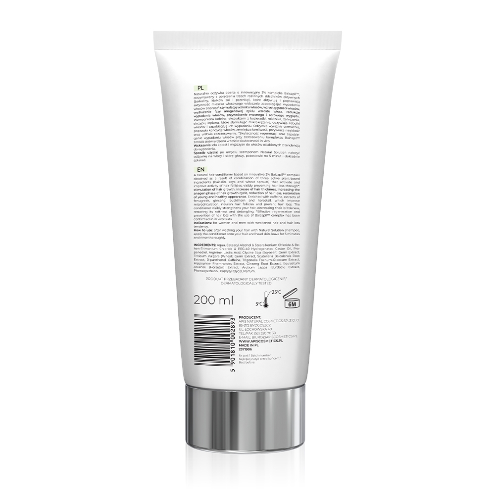 Apis Natural Solution Strengthening Anti Hair Loss Conditioner 200ml APIS - Natural Solution Strengthening Anti Hair Loss Conditioner 200ml