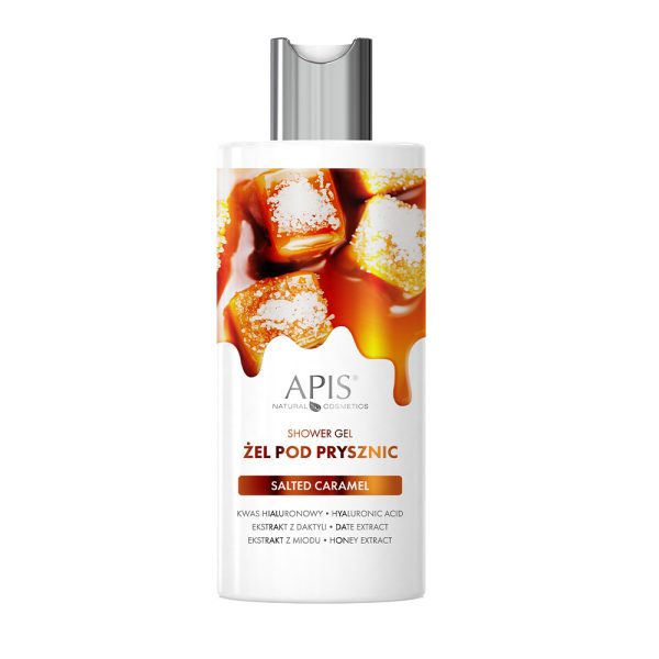 APIS - Salted Carmel Shower Gel with Hyaluronic Acid Date Extract & Honey Extract 300ml