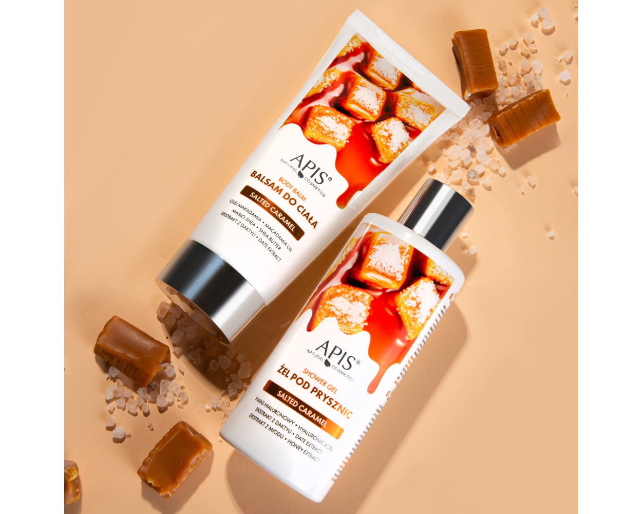 Apis Salted Carmel Shower Gel with Hyaluronic Acid Date Extract & Honey Extract 300ml3