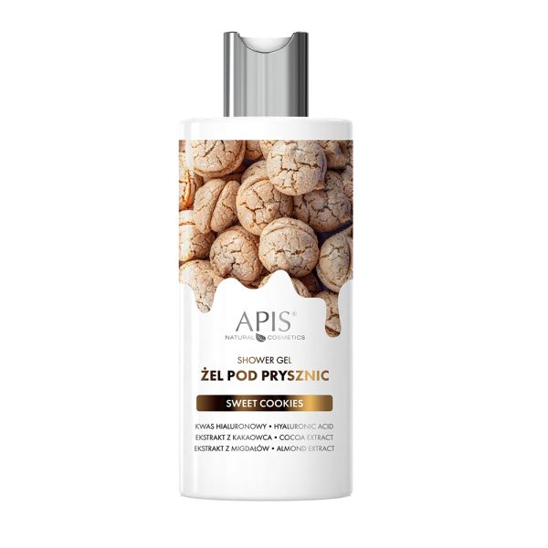APIS - Sweet Cookie Shower Gel Balm with Hyaluronic Acid Cocoa & Almond Extract 300ml