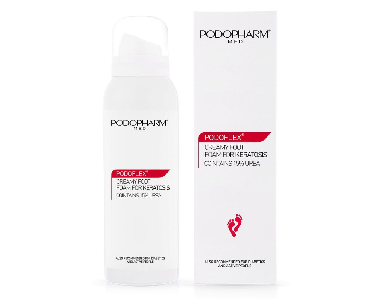 Podopharm Med Podoflex Foamy Foot Cream for Keratosis with 15_ Urea 125ml PODOPHARM Med - Podoflex Foamy Foot Cream for Keratosis with 15% Urea 125ml