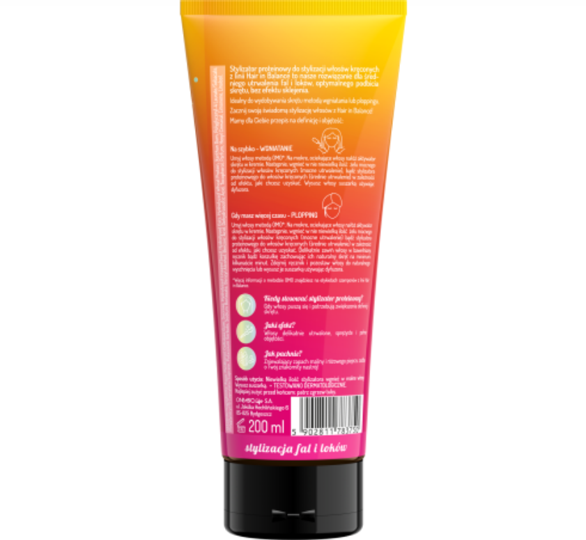 Hair in Balance by ONLYBIO Stylizator proteinowy do stylizacji włosów kręconych 2 200ml