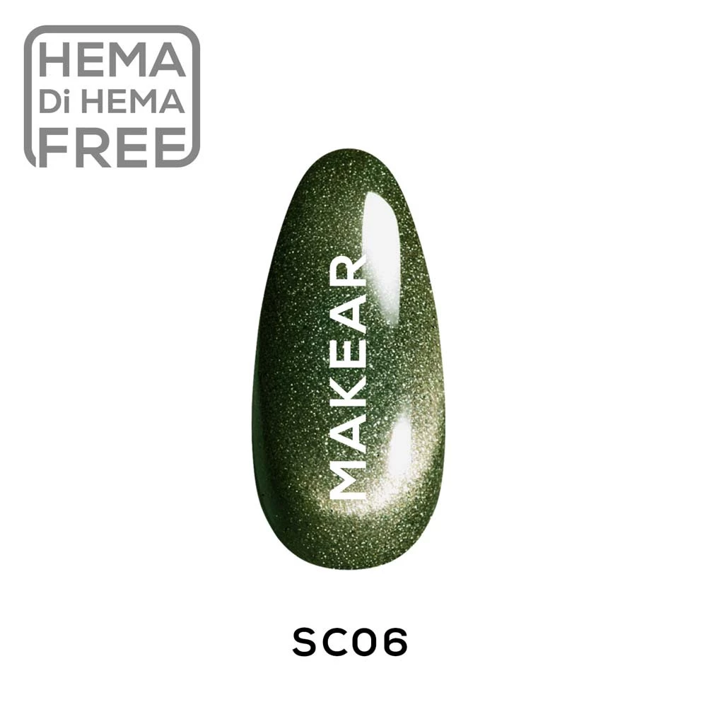 eng_pl_SC06-Gel-Polish-UV-Makear-8-ml-1604_1 Makear Gel Polish SC06 Green Cat Eye