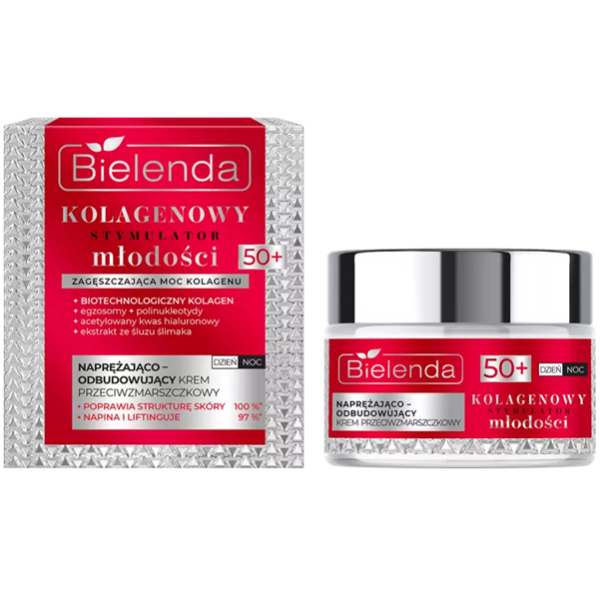 Bielenda - Collagen Youth Stimulator Tightening & Rebuilding Anti-Wrinkle Cream 50+ 50ml