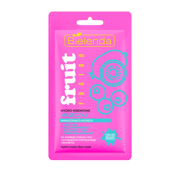 bielenda-cz-fruit-fusion- Bielenda Fruit Fusion - Moisturising & Soothing Hydro-Cream Mask 8g