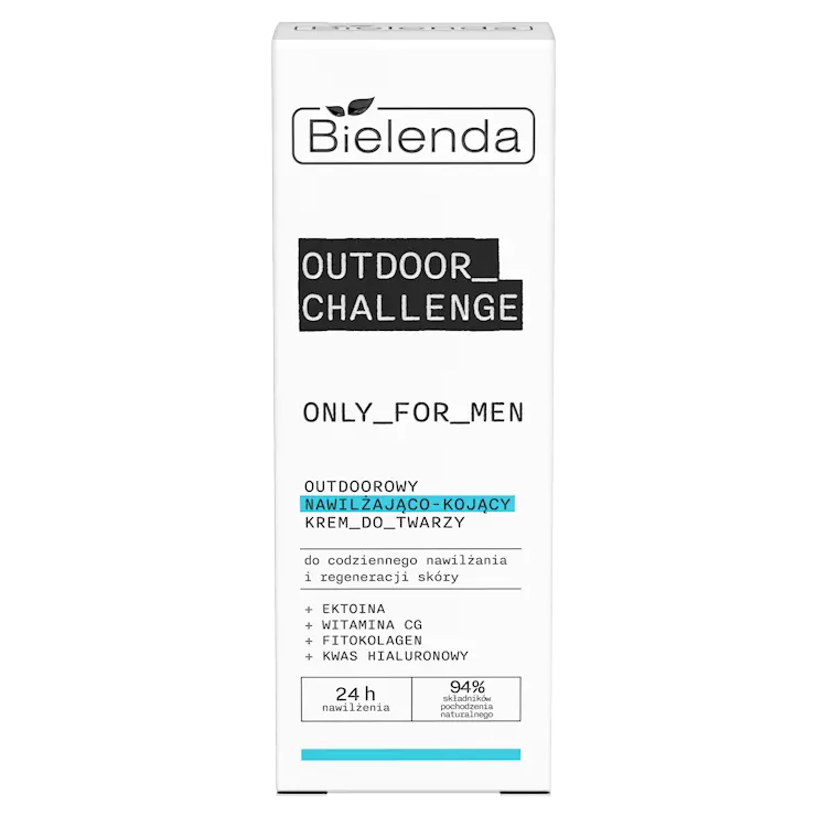 ONLY FOR MEN OUTDOOR CHALLENGE NAWILŻAJĄCO - KOJĄCY KREM DO TWARZY Bielenda Only for Men - Outdoor Challenge Moisturising & Soothing Face Cream 50ml