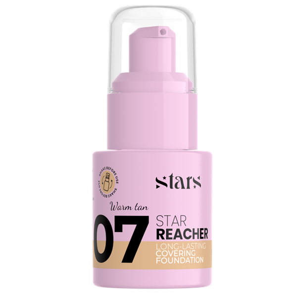 Stars From The Stars - STAR REACHER Long-Lasting Covering Foundation 07 Warm Tan 20g