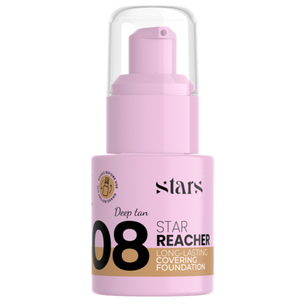 Stars From The Stars - STAR REACHER Long-Lasting Covering Foundation 08 Deep Tan 20g