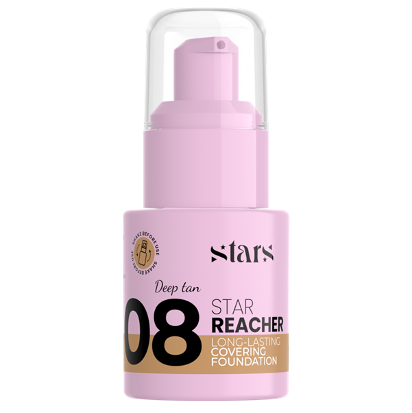 stars-from-the-stars-star-reacher-upiekszajacy-fluid-kryjacy-08-deep-tan-20-g Stars From The Stars - STAR REACHER Long-Lasting Covering Foundation 08 Deep Tan 20g