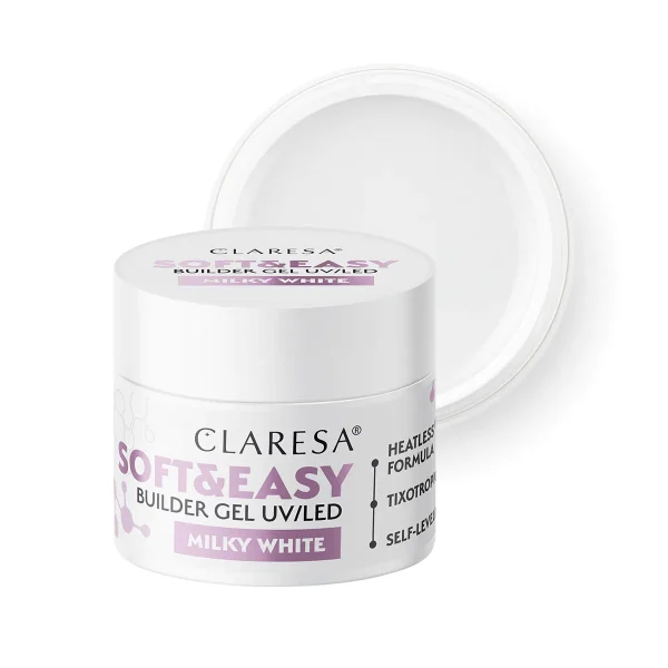 Claresa SOFT&EASY Builder Gel Milky White 45ml