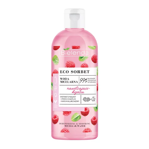 Bielenda - Eco Sorbet Raspberry Moisturising Soothing Micellar Water 500ml