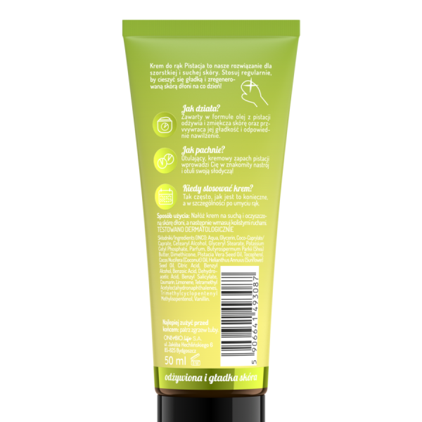 OnlyBio Hand In Balance - Hand Cream Pistachio 50ml